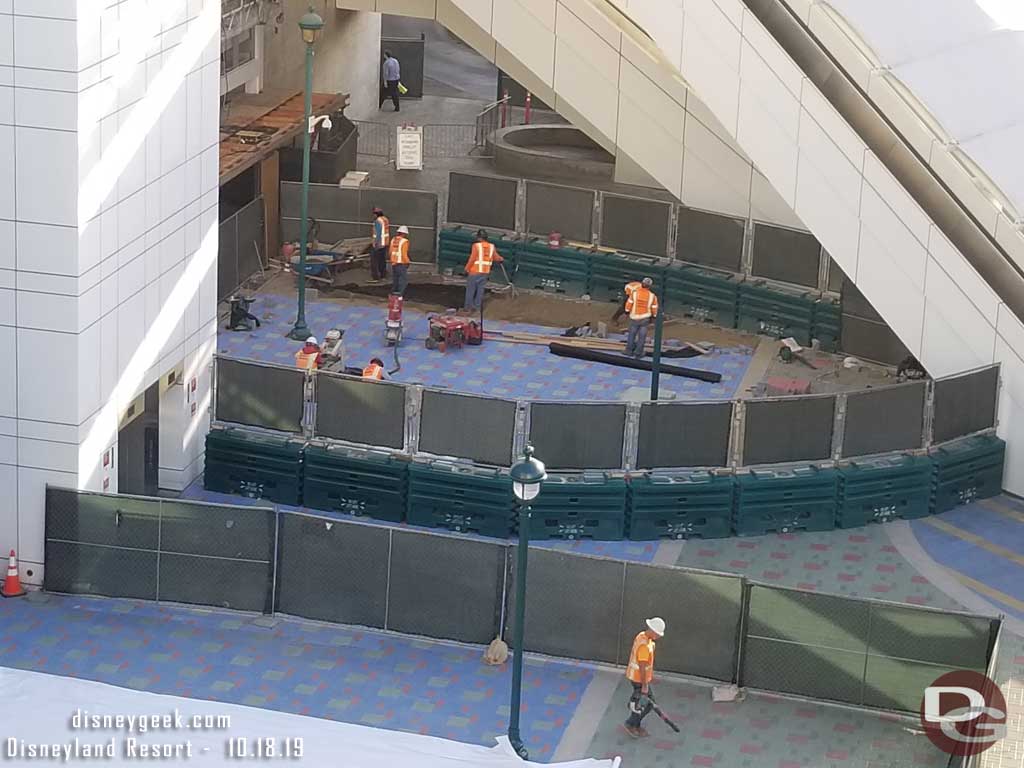 10.18.19 - More paver work wrapping up between the elevator and restrooms.