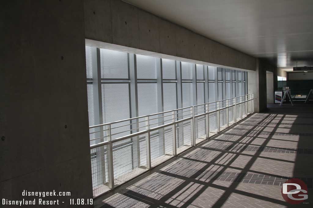 11.08.19 - A look at the 5th floor space above the rest rooms.  The work has wrapped up and the fencing is gone.  There is now a metal mesh installed.