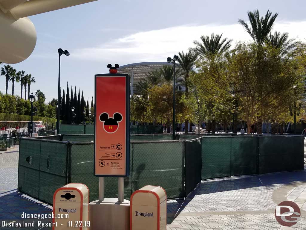11.22.19 - Next signs at the bottom of the Mickey and Friends escalators match the design of the Pixar Pals ones.
