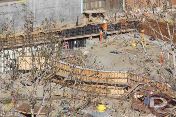 12.04.09 - Looks like some concrete has been poured into the forms in the middle of the shot