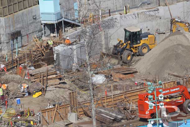 02.12.10 - Notice the scale of the work with the front end loader and the guy.