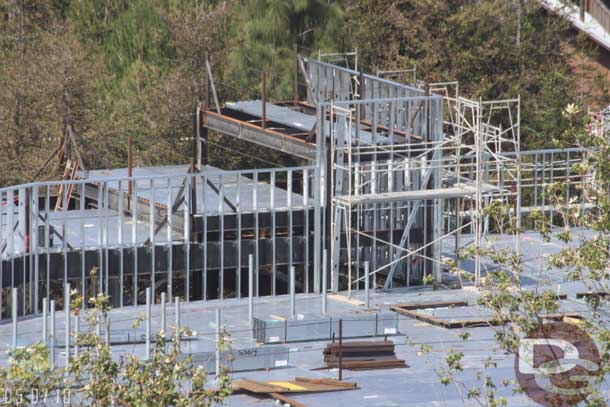 5.07.10 - A closer look at the roof facade going up