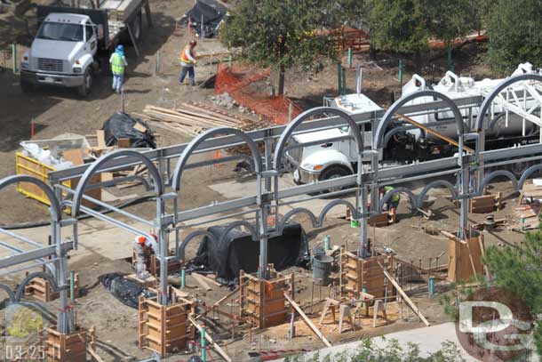 03.25.11 - Forms going up around the arch columns.