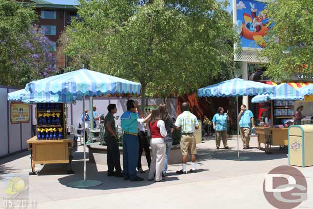 05.20.11 - The walls have been pushed back to the area between the Corn Dog Castle and Goofys.  Everything to the East is open (right in this shot).