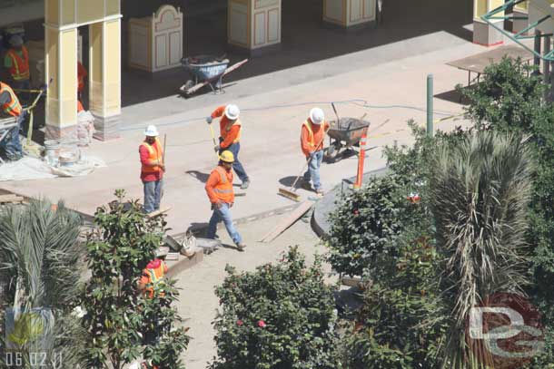 06.02.11 - Looks like the concrete work is slowly making its way toward the Pizza place