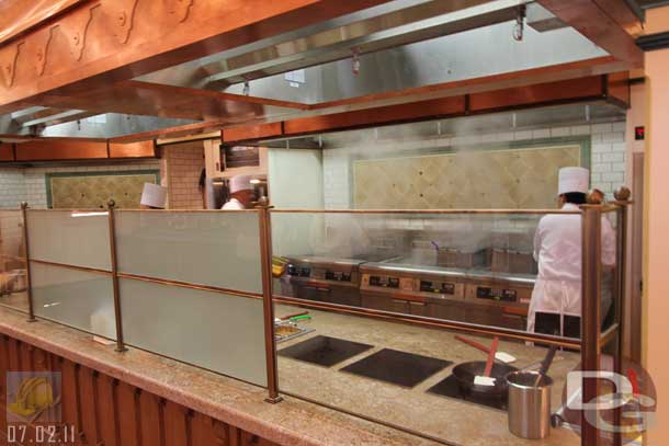 07.02.11 - The kitchen areas are open and you can watch them prepare most of the dishes.