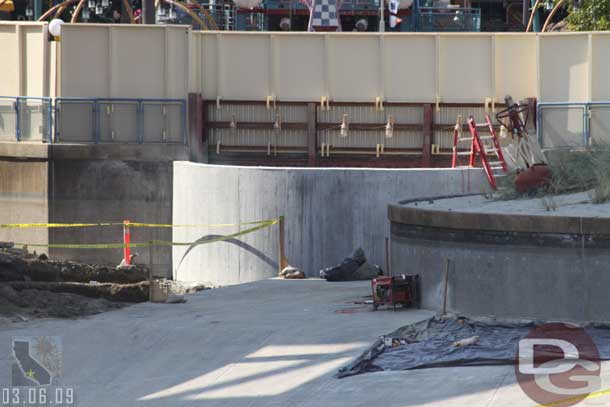 03.06.09 - The new retaining wall is done.