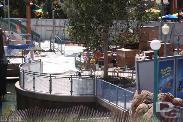 5.07.10 - From the Zephyr you can see the new park has concrete walkways now