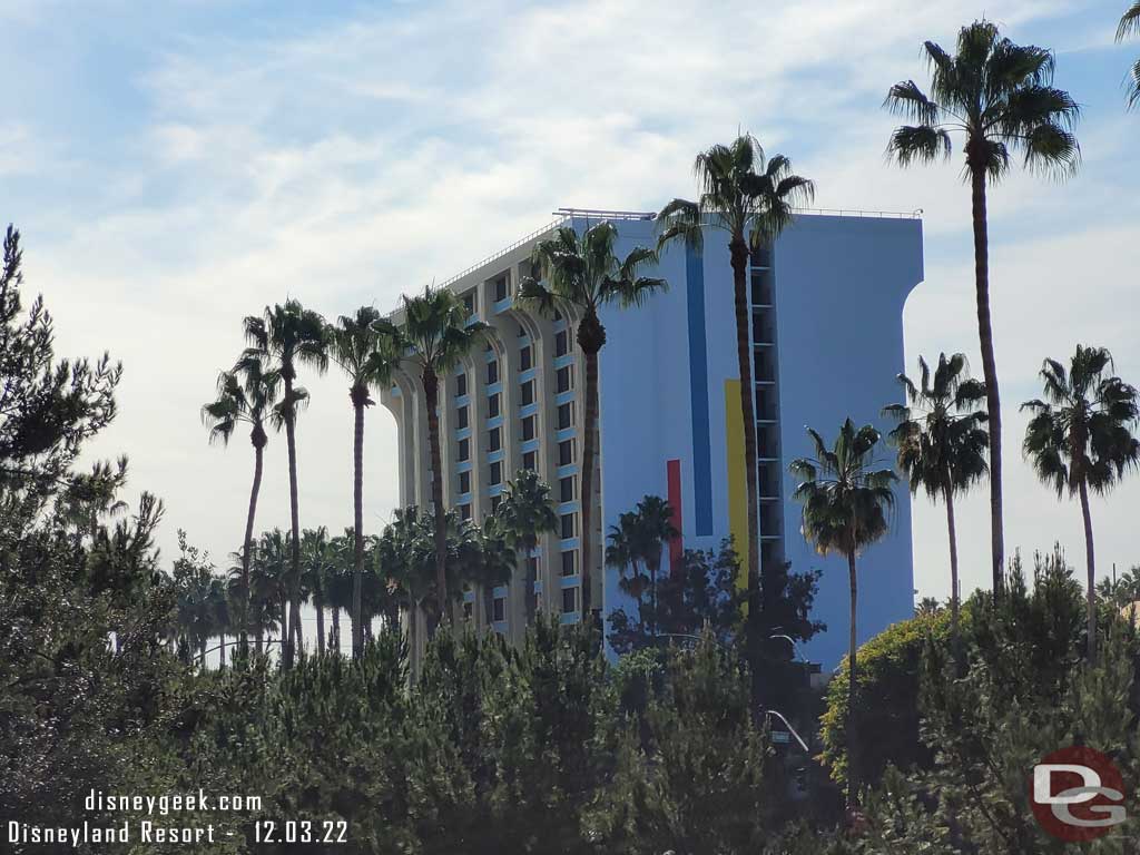 12.03.22 - The view from the Monorail passing over Disneyland Drive