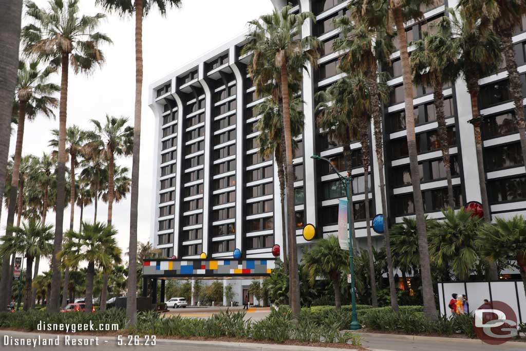 05.26.23 - The front entrance of the hotel has reopened.