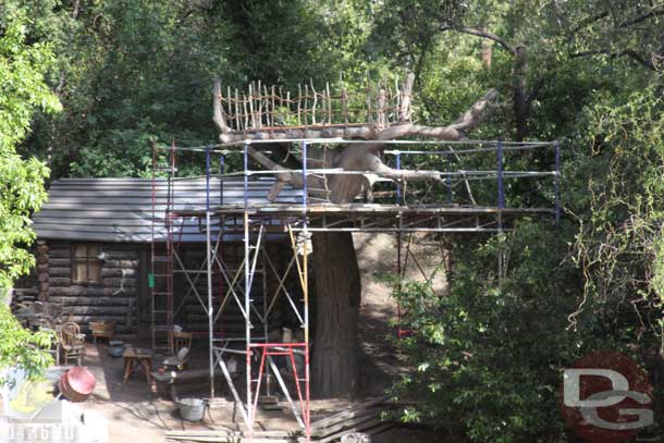 4.16.10 - Still working near the cabin, is that a treehouse or something taking shape