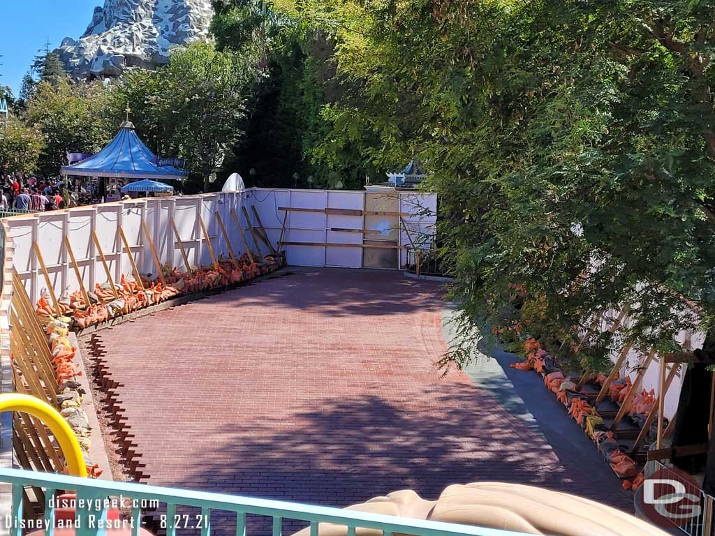 08.27.21 - From the Disneyland Railroad you can see the new section is almost complete.