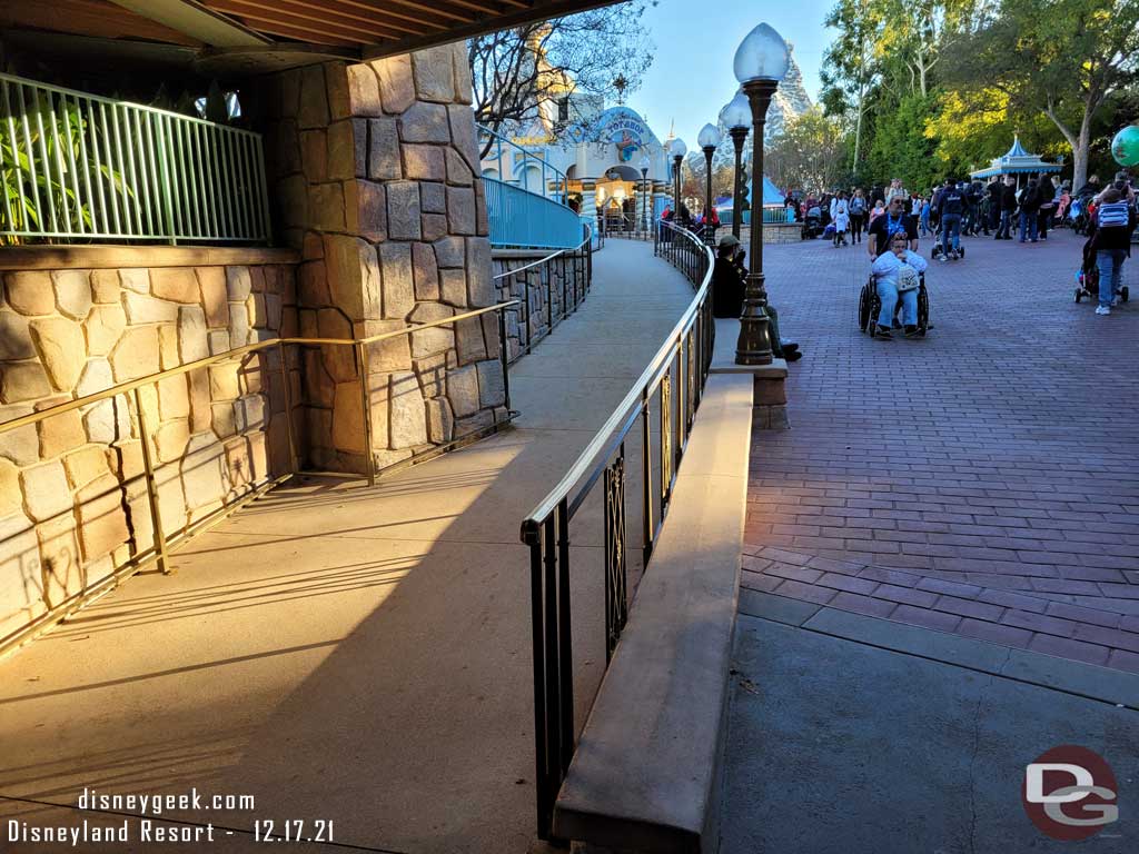 12.17.21 - The walkway from Fantasyland to Toontown work has wrapped up.
