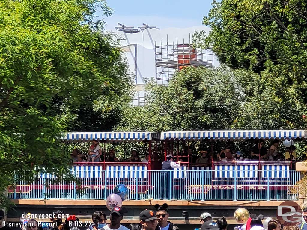 6.03.22 - The tiny fraction of the El Capitoon that is visible from the park appears to be progressing.  No other changes visible from the park.
