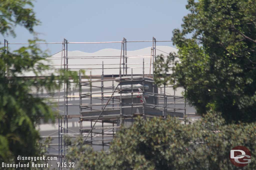7.15.22 - No real visible progress on the El Capitoon this visit but new scaffolding is up behind it.