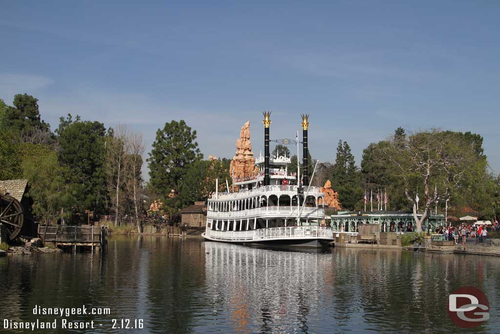 2.12.16 - The Rivers of America look the same as usual.