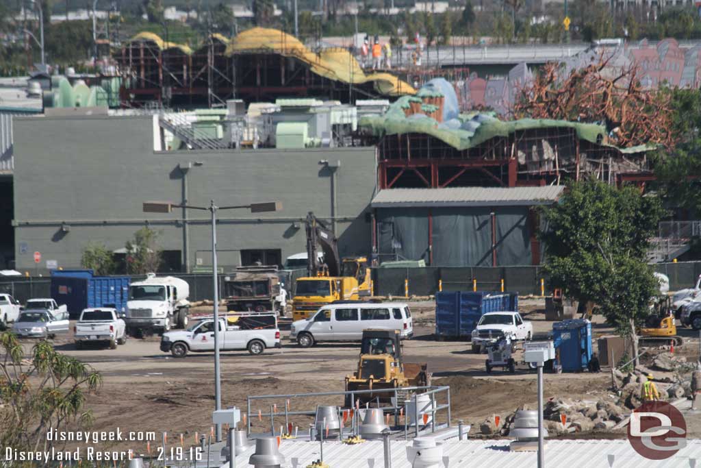 2.19.16 - It looks like the area is cleared all the way to Toontown (You can see the Toontown Hills and that building is Mickeys house) 