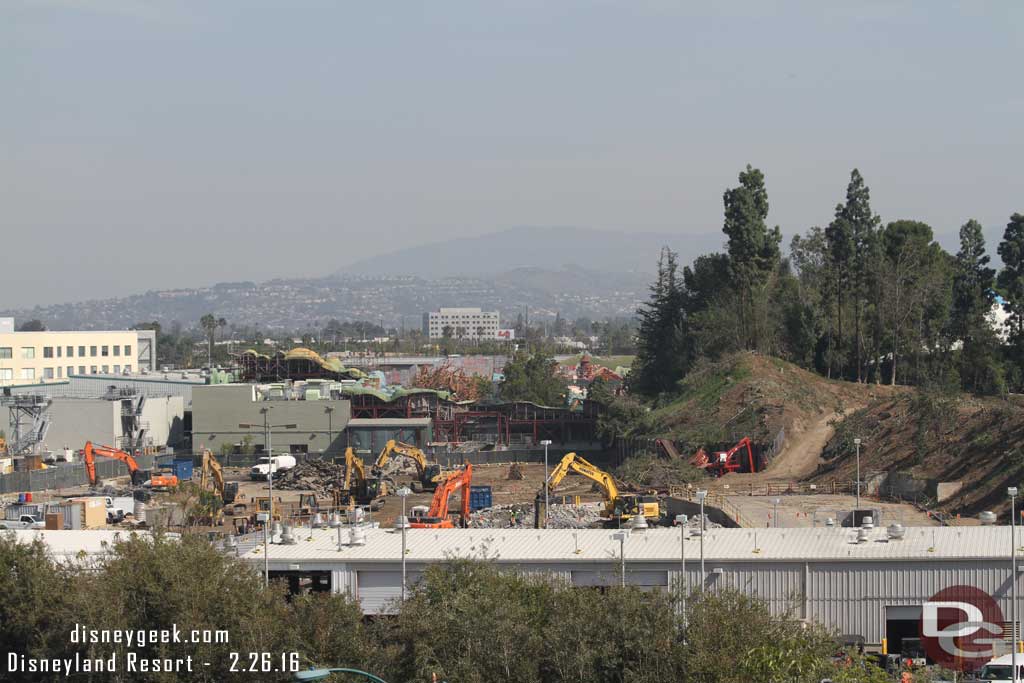 2.26.16 - A wide shot of the backstage area where the Circle D Ranch used to be and support facilities.