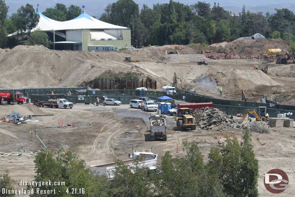 4.21.16 - They are still removing the remains from the former support building area.