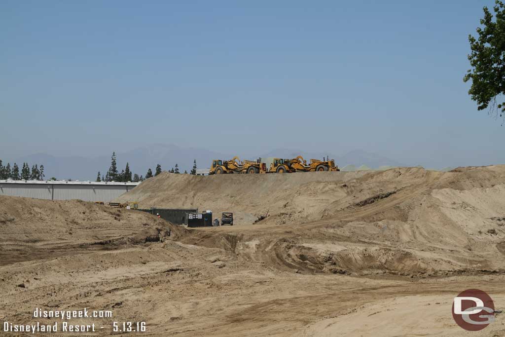 5.13.16 - The mound of dirt from this angle looks even larger.