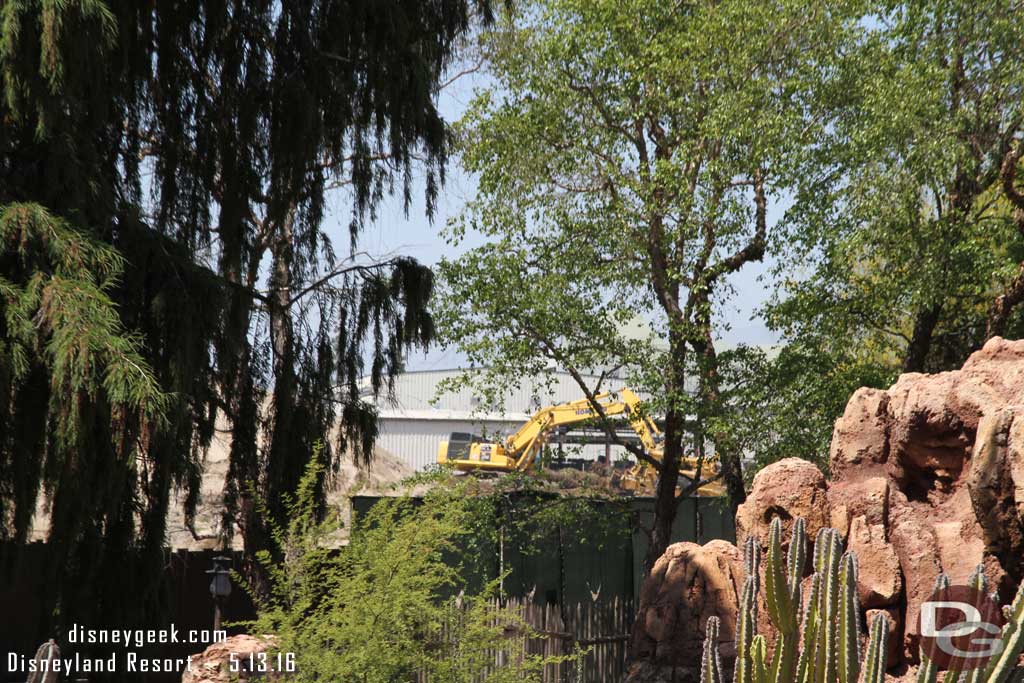 5.13.16 - Equipment moving around beyond the fence.