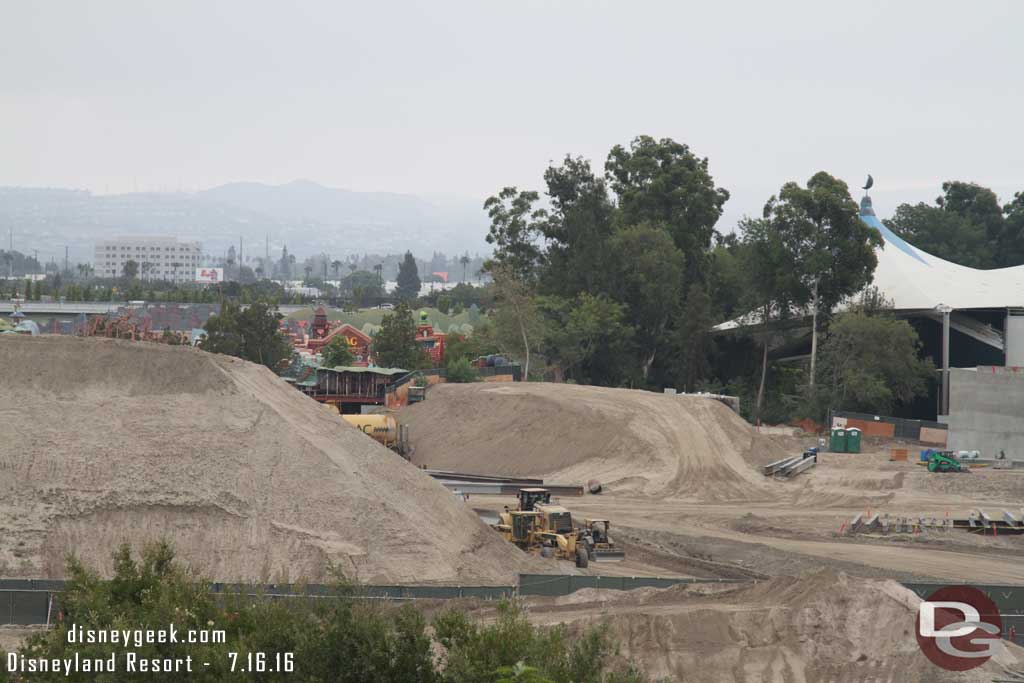 7.16.16 - Between the mound toward Toontown notice more beams onsite.