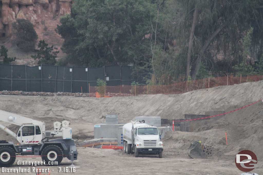 7.16.16 - Notice the conduit going into the junction box and more trenches to bring in more pipes.