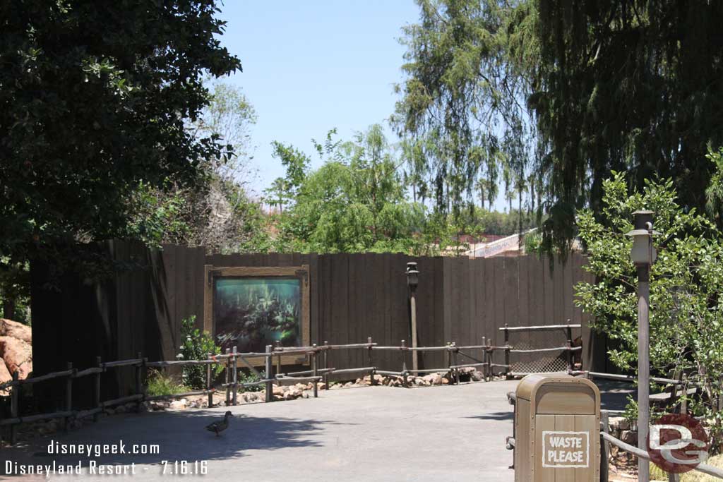 7.16.16 - A new piece of concept art is up on the fence across from Big Thunder