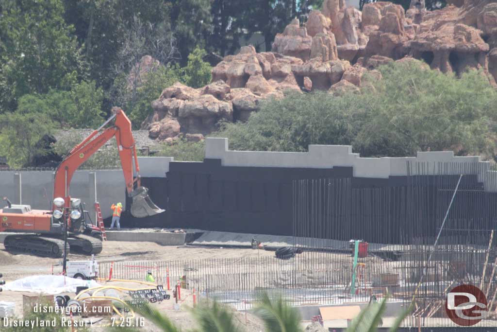 7.29.16 - Here you can see the crew applying the coating to the wall.