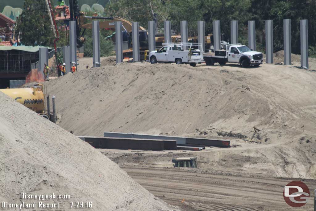 7.29.16 - Notice how deep the trench I mentioned earlier is.. only the top of the cab is visible in the cetner of this picture.