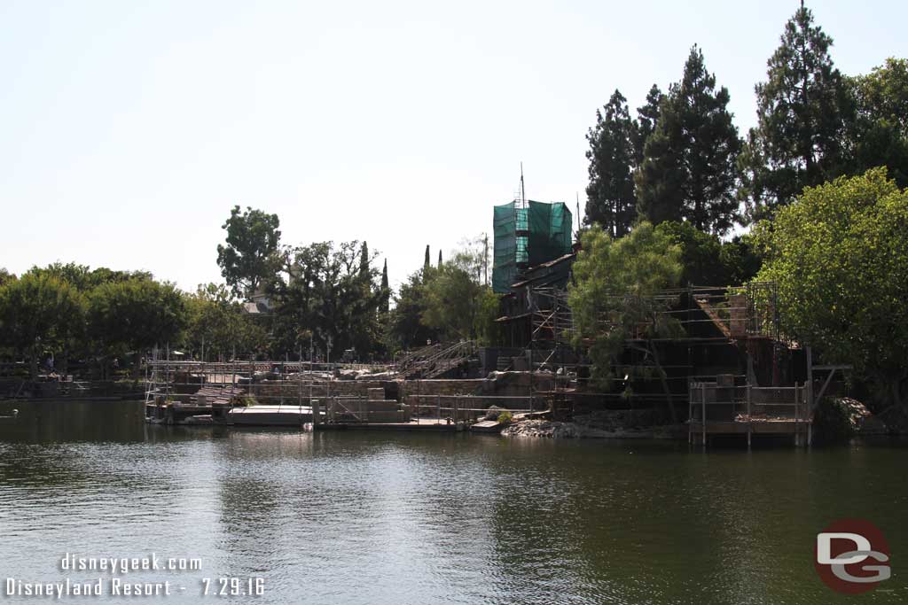 7.29.16 - More scaffolding out on the island this week.