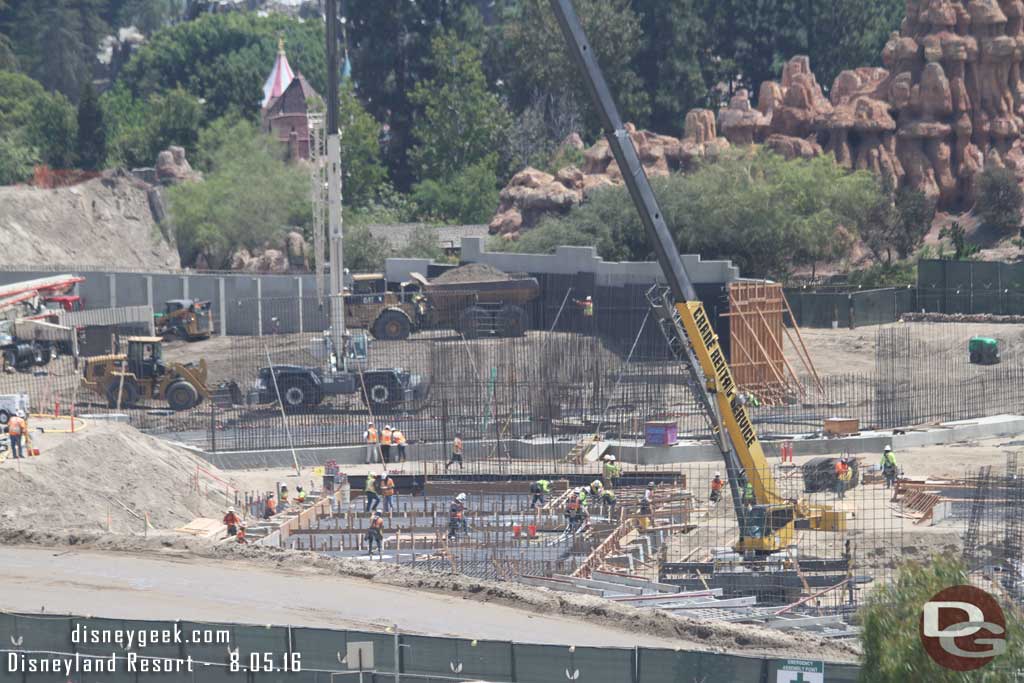 8.05.16 - A lot of activity for the foundation of this area.  Wonder if this will be part of the backstage marina for Fantasmic.