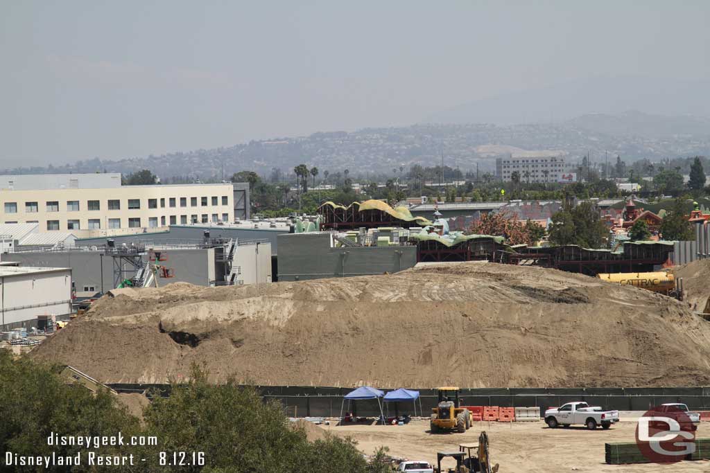 8.12.16 - The mound of dirt continues to shrink.