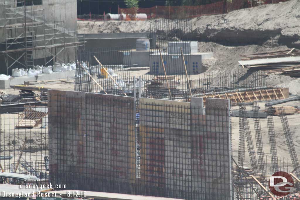 8.12.16 - More walls going up in the center of the site.  Eventually dirt will be up to near the top of those concrete boxes in the background.