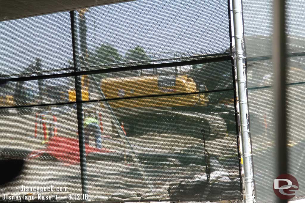 8.12.16 - From the tram you can see they are working along the fence line.