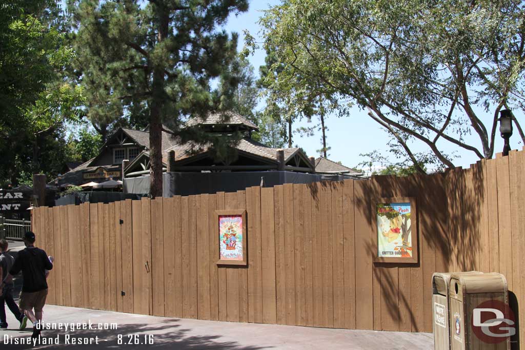 8.26.16 - The walls in Critter Country go all the way to the Hungry Bear Entrance.