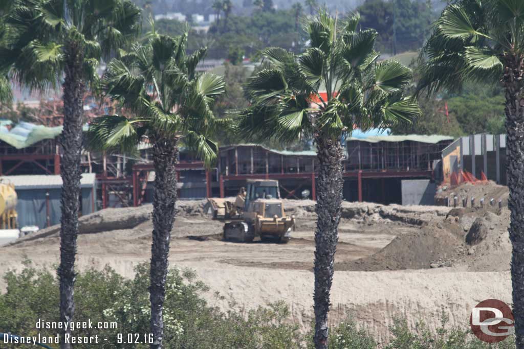 9.02.16 - A closer look at the bulldozer moving dirt around the mound