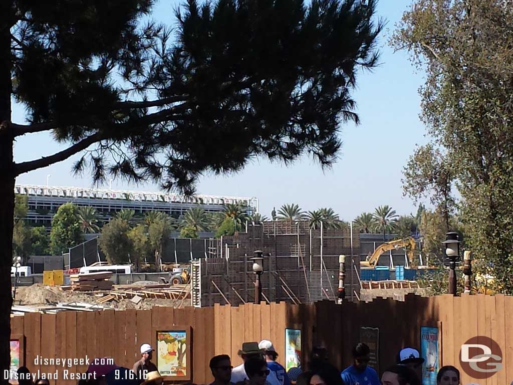 9.16.16 - Approaching Critter Country, taken from the hill by Splash Mountain.  This will be a dramatically different view once completed.  
