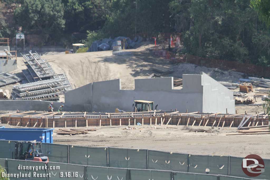 9.16.16 - Dirt was being brought in between the new forms and the concrete wall