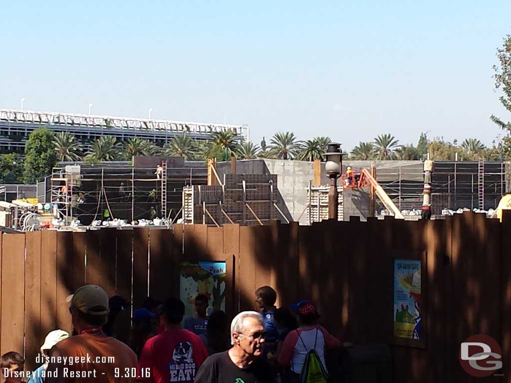 9.30.16 - Jumping into the park, the view from Critter Country to give an idea what the walls look like from the other side.