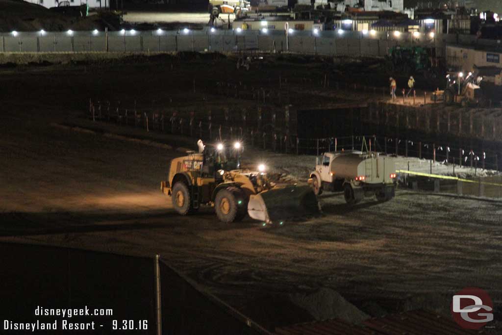 9.30.16 - As I was leaving around 9:40pm crews were still working across the site.
