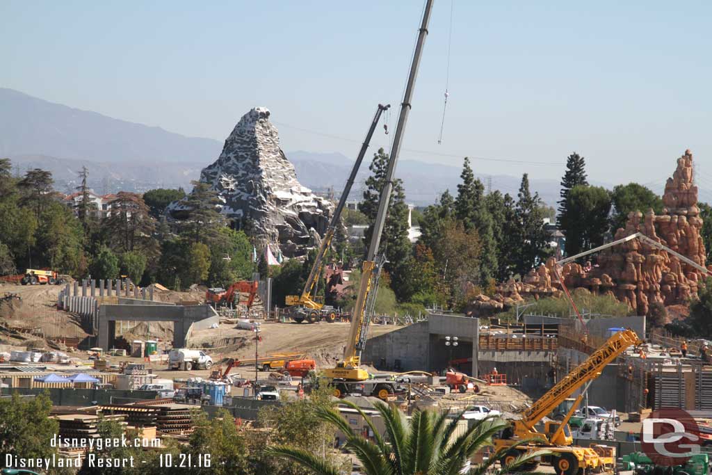 10.21.16 - To the right the Frontierland facing entrance and the Fantasmic backstage marina.