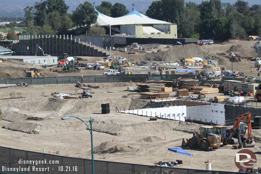 10.21.16 - In the lot nearest the structure more dirt is being moved around for the foundation work to start for the show building.