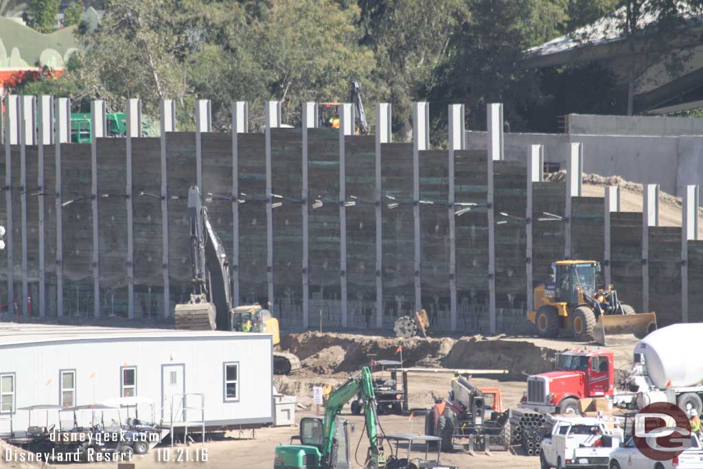 10.21.16 - A closer look at the remaining dirt near the retaining wall.