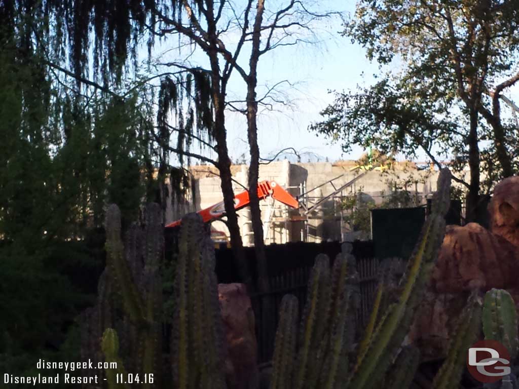 11.04.16 - Approaching the end of the Big Thunder Trail you can now see rock work taking shape.