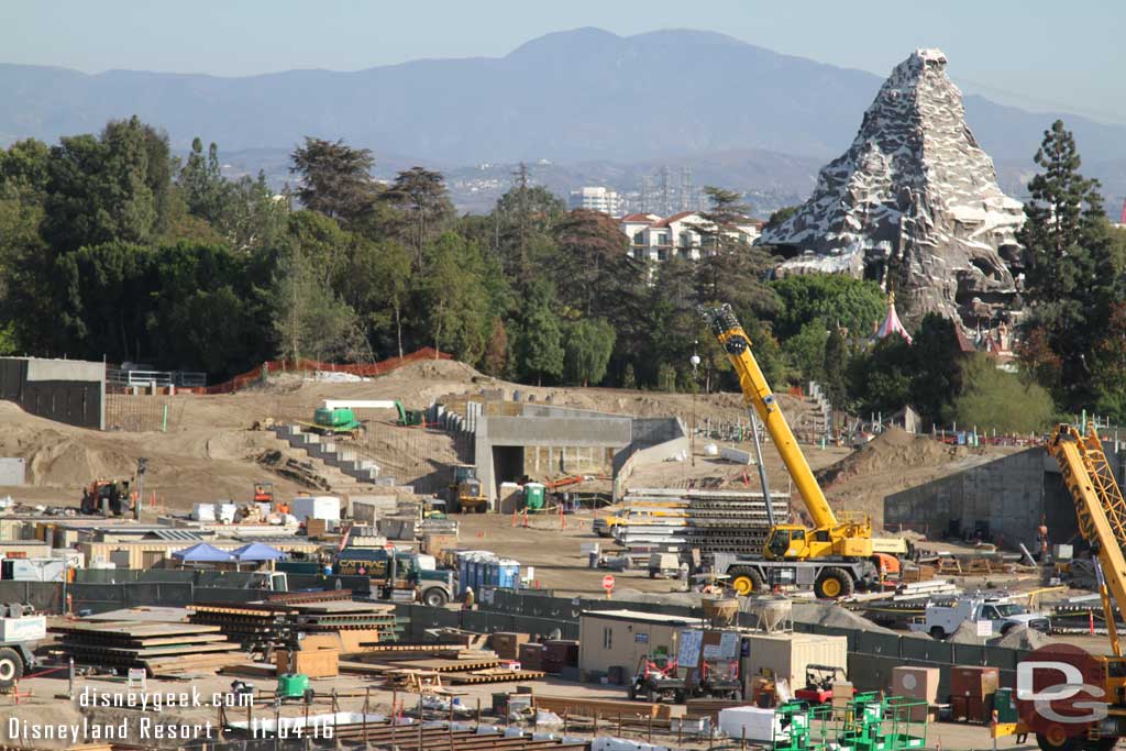 11.04.16 - Footers in for the wall extension to the left of the Fantasyland entrance.