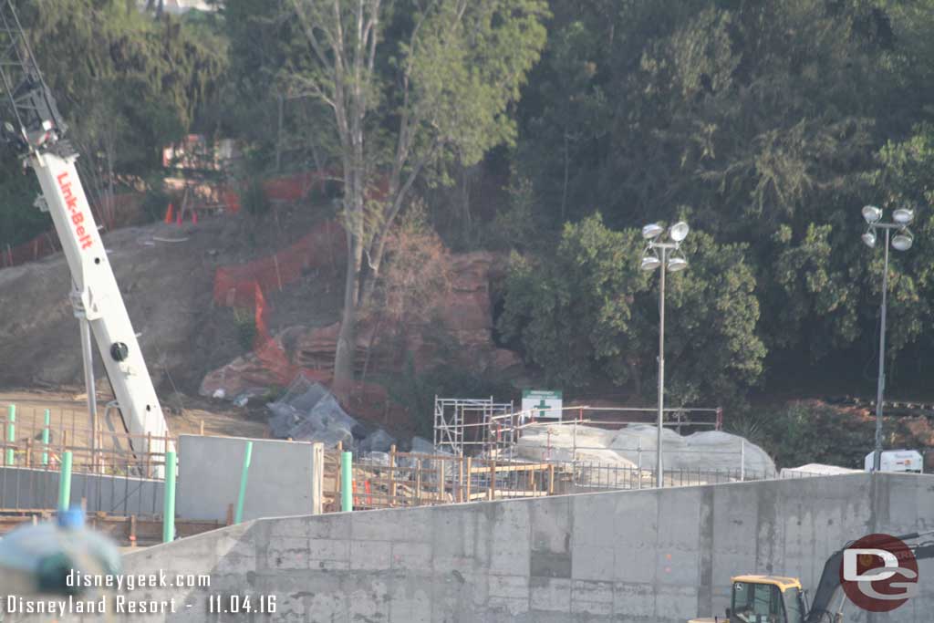 11.04.16 - The rock work at the river point.  Also you can see some wire frames waiting to be installed.