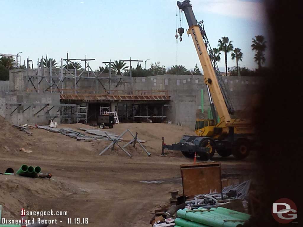 11.19.16 - Steel for the rock work and assuming the forms are for the trestle the train will pass over.