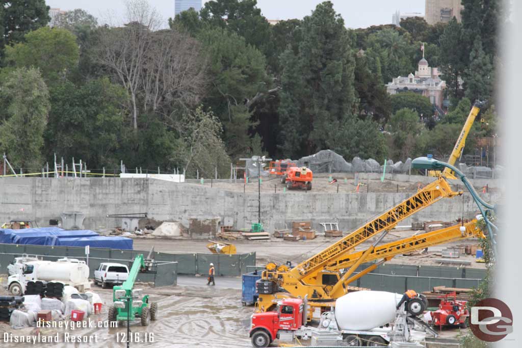 12.16.16 - Here you can see where they are on the rock work wire mesh installation.