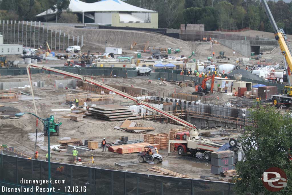 12.16.16 - In the near lot foundation work for a massive show building continues.